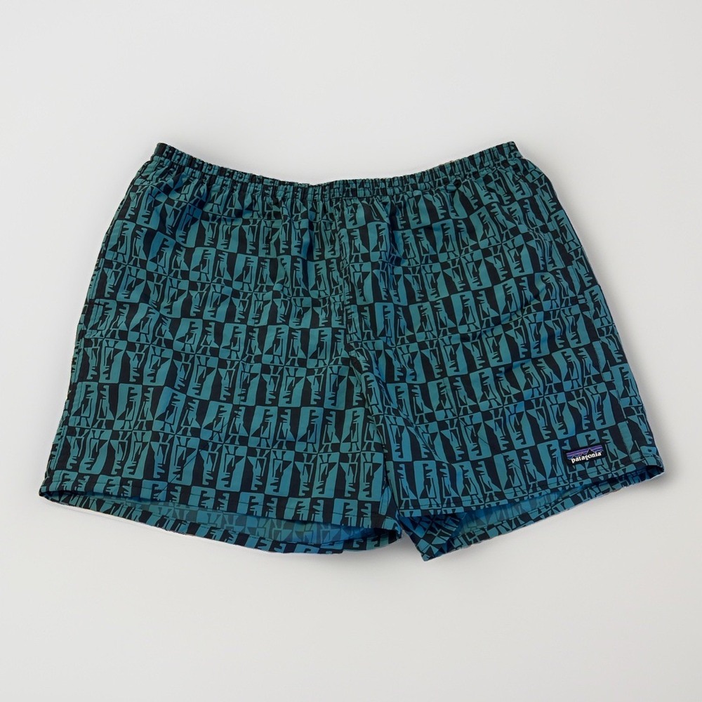 NWT Patagonia Mens Baggies Shorts 5" Lined Sz XL Penguin Squawk Belay Blue